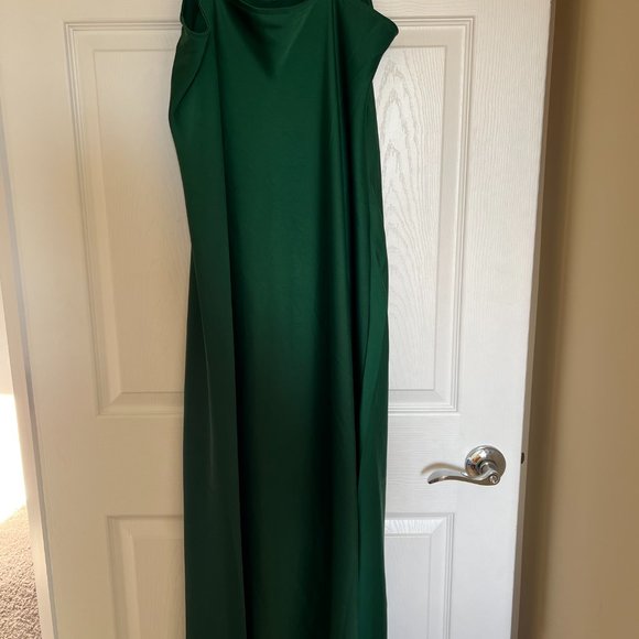 Banana Republic Green Midi Slip Dress in size 16 - Picture 6 of 12
